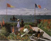 Claude Monet Terrace at Sainte-Adresse oil painting reproduction